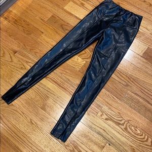 BNWT Black leather leggings